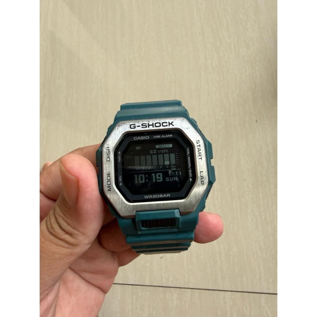 Jam Tangan Pria Casio G-Shock G-Lide GBX-100-2DR Men Black Digital Dial Tosca