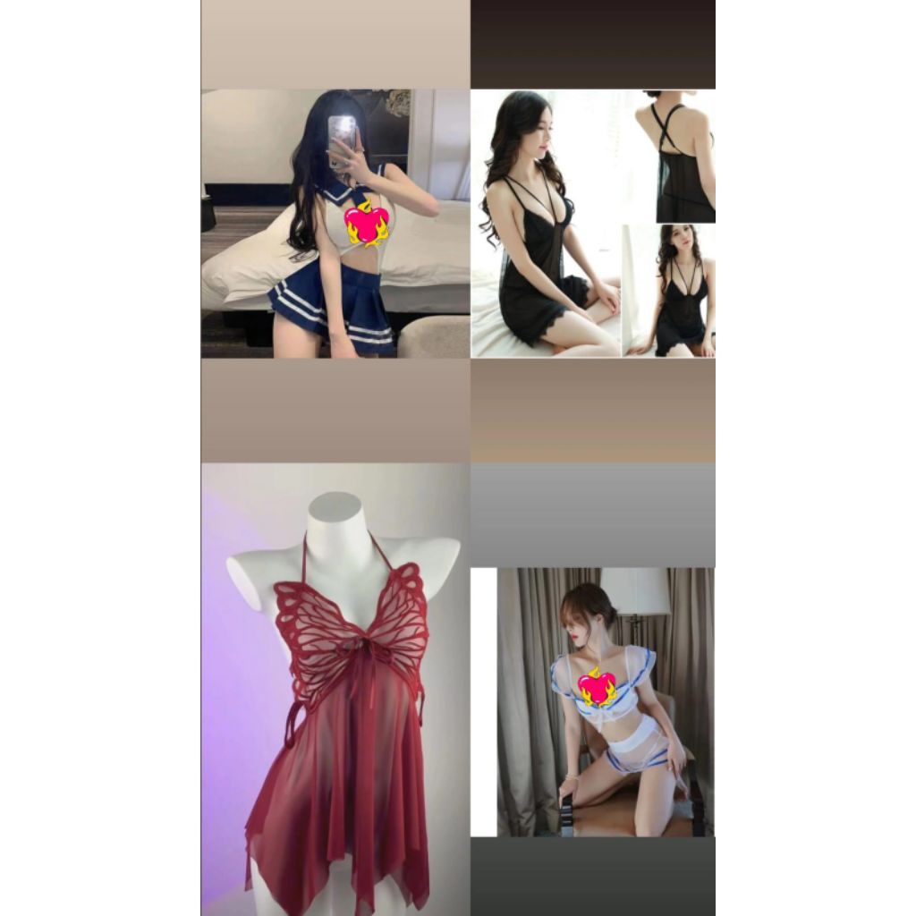 BAJU LENGERIE/Baju Transparan/Baju Sexy