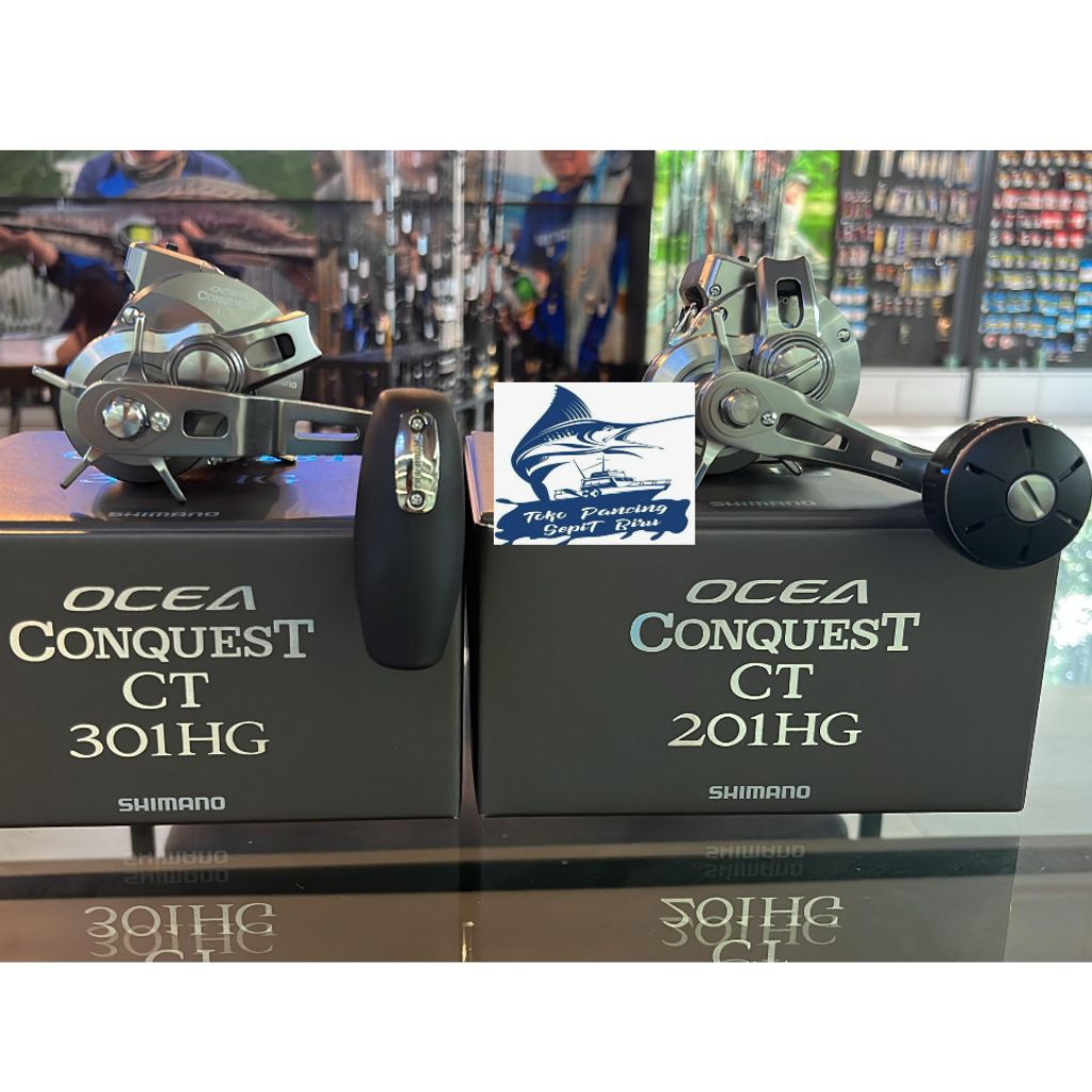 REEL OH SHIMANO OCEA CONQUEST CT 301HG 201HG 201PG  NEW 2024 LEFT HANDLE