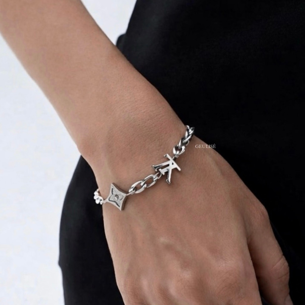 Geulise - LANCEL BRACELET | Daily Essential anti karat | Gelang Stainless Chain Bracelet Silver Gela