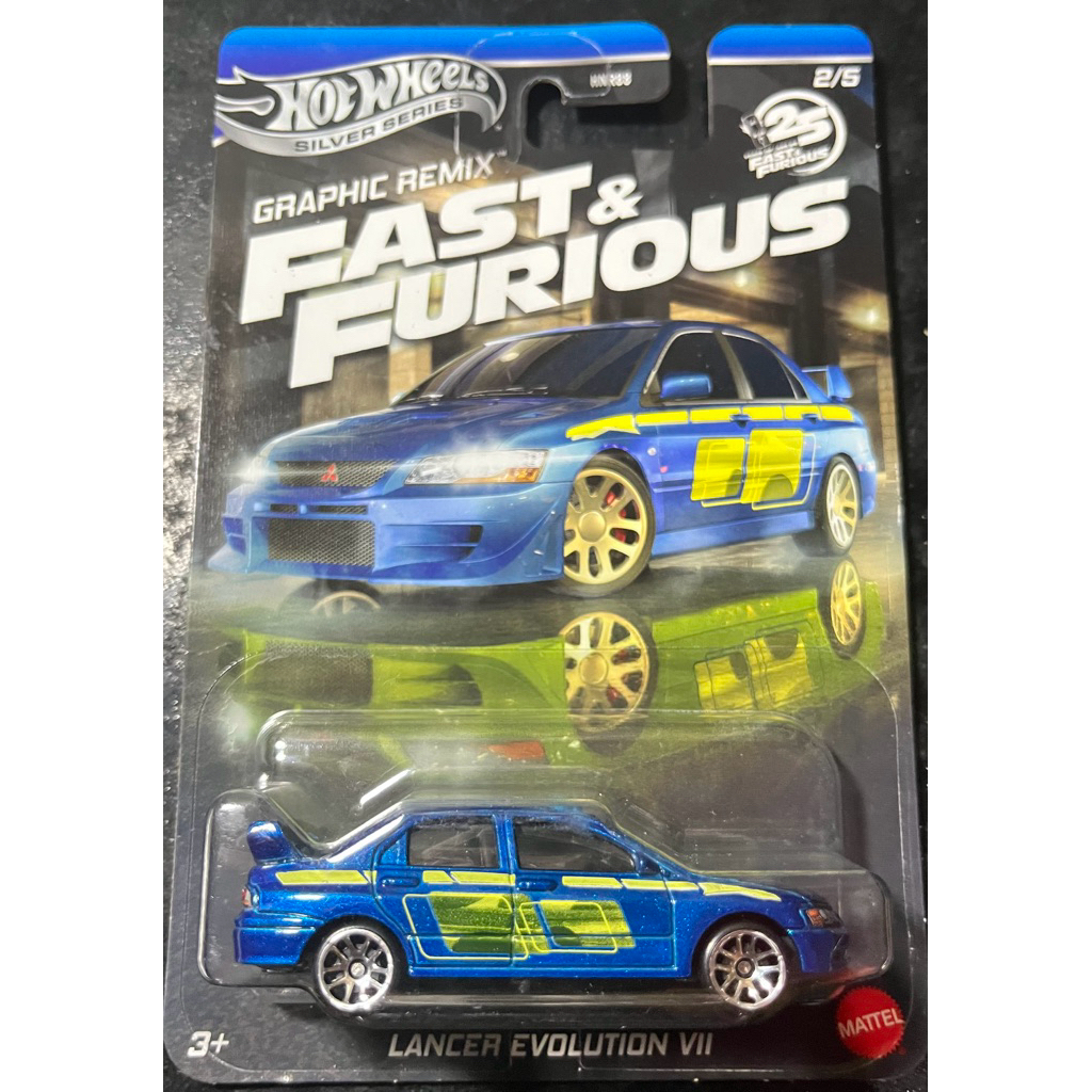 Hotwheels Lancer Evolution Fast and Furious Graphic Remix