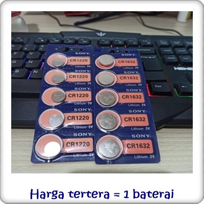 SONY Baterai Lithium Sony 3V CR 2032 2025 2016 1620 1616 1632 SR920 SR621 CR2450 CR2430