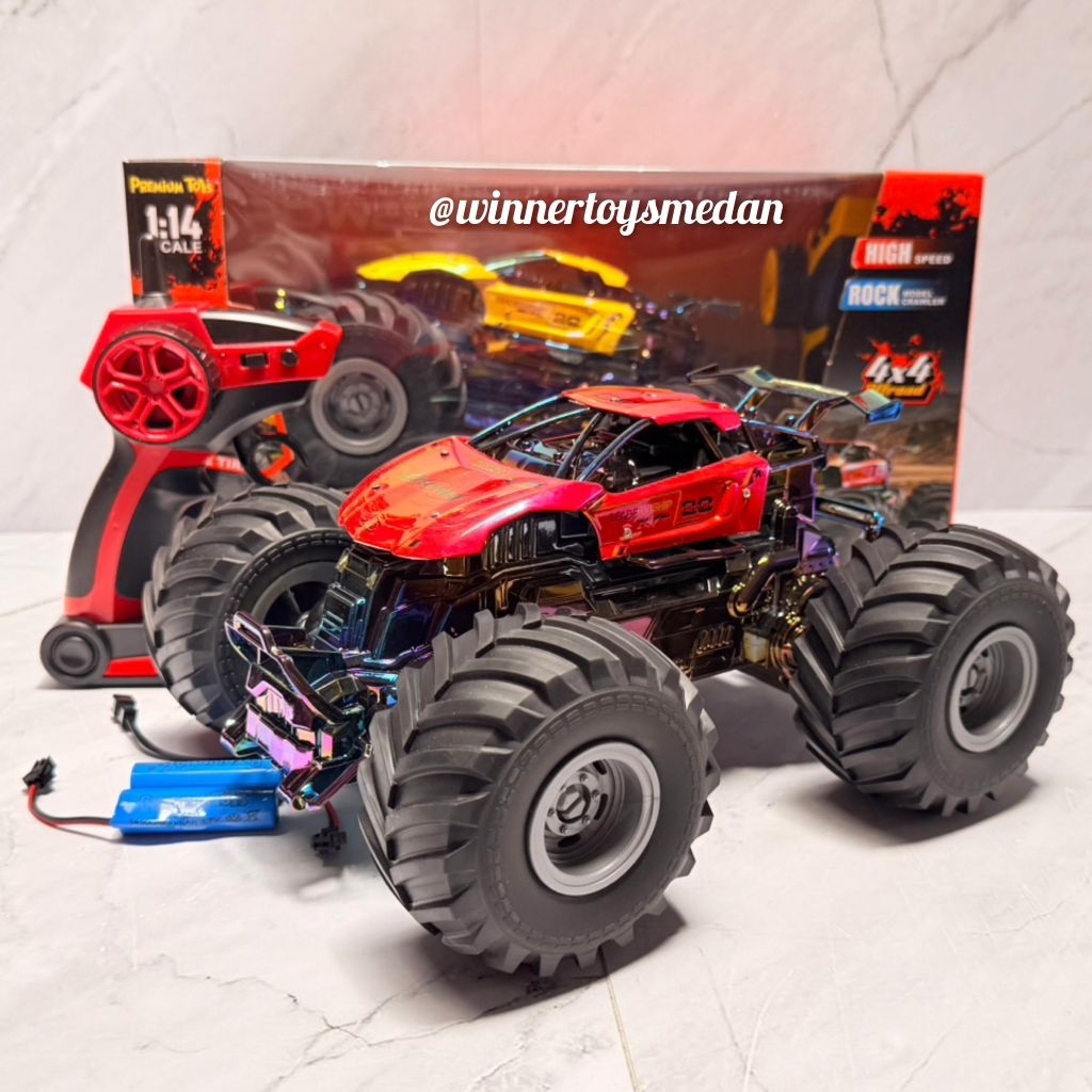Mainan Mobil Remote Jeep Power Drive 4x4 OFFROAD / Mainan Mobil Remote Control Rock Climbing Alloy 1