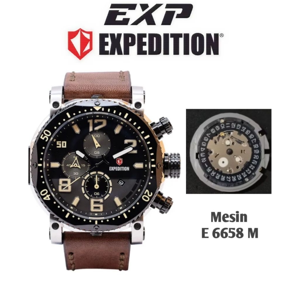 Mesin Original untuk Jam Tangan Expedition tipe E 6658 M