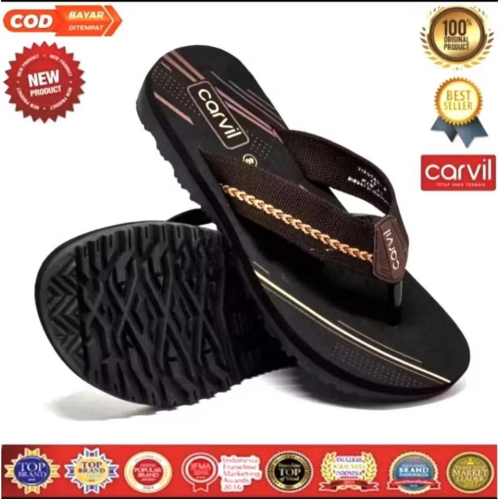 Sandal Carvil Pria Dewasa Anti slip Outdoor UK-36-37