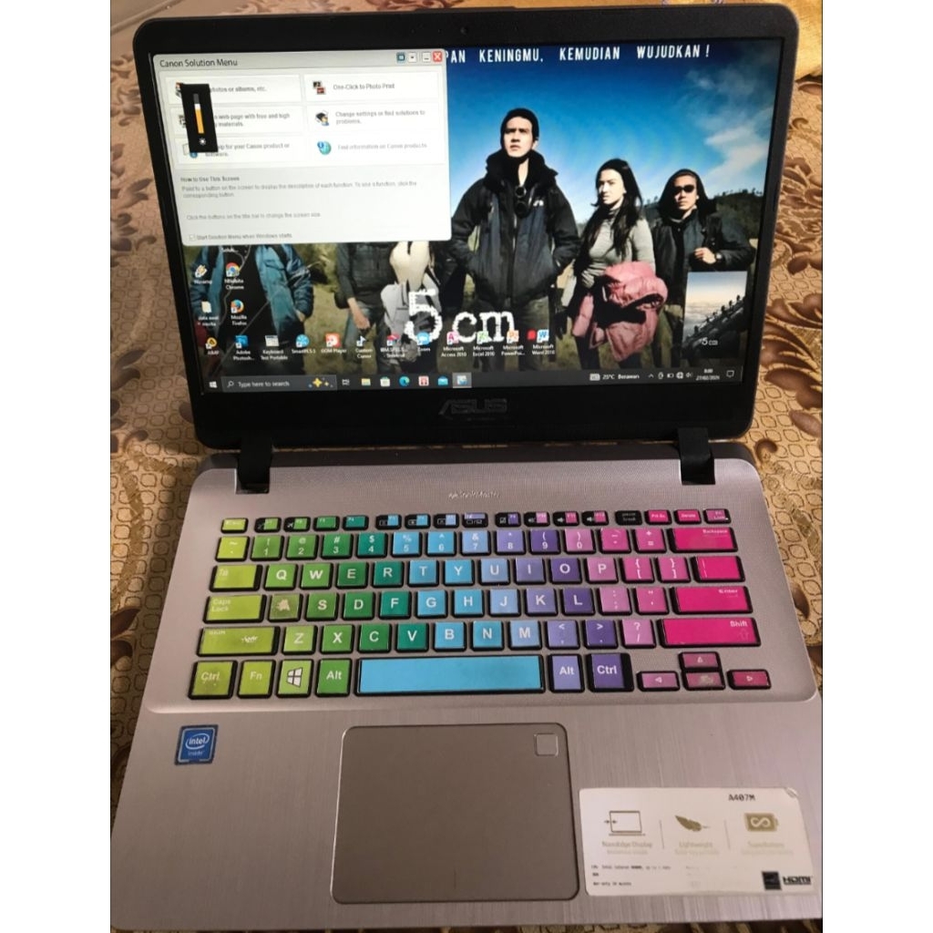 Laptop Asus N4000 RAM 4GB/1TB HDD.