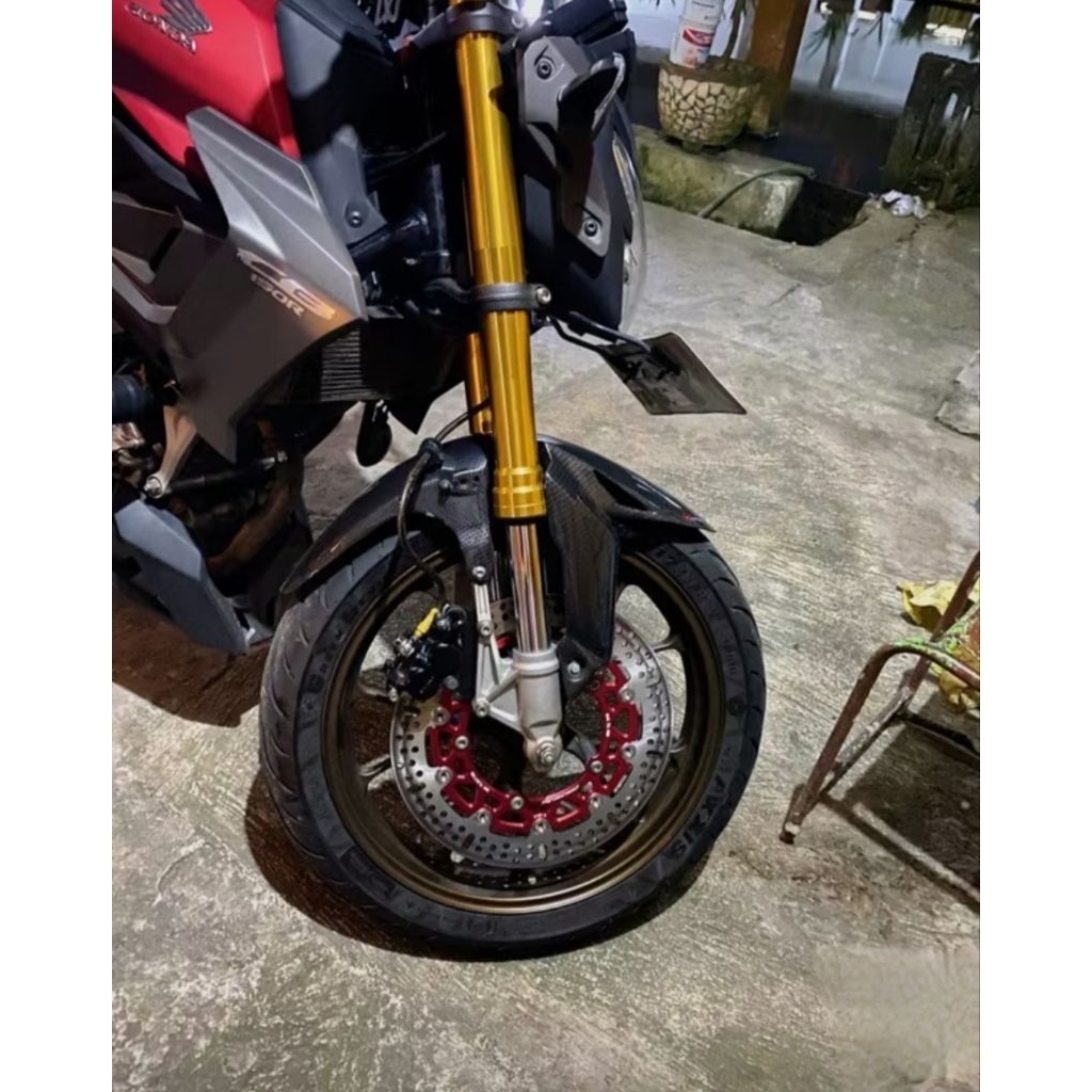spakbor depan CBR 150R k45r 2021 cb v4 spakbor khusus shock USD carbon clup