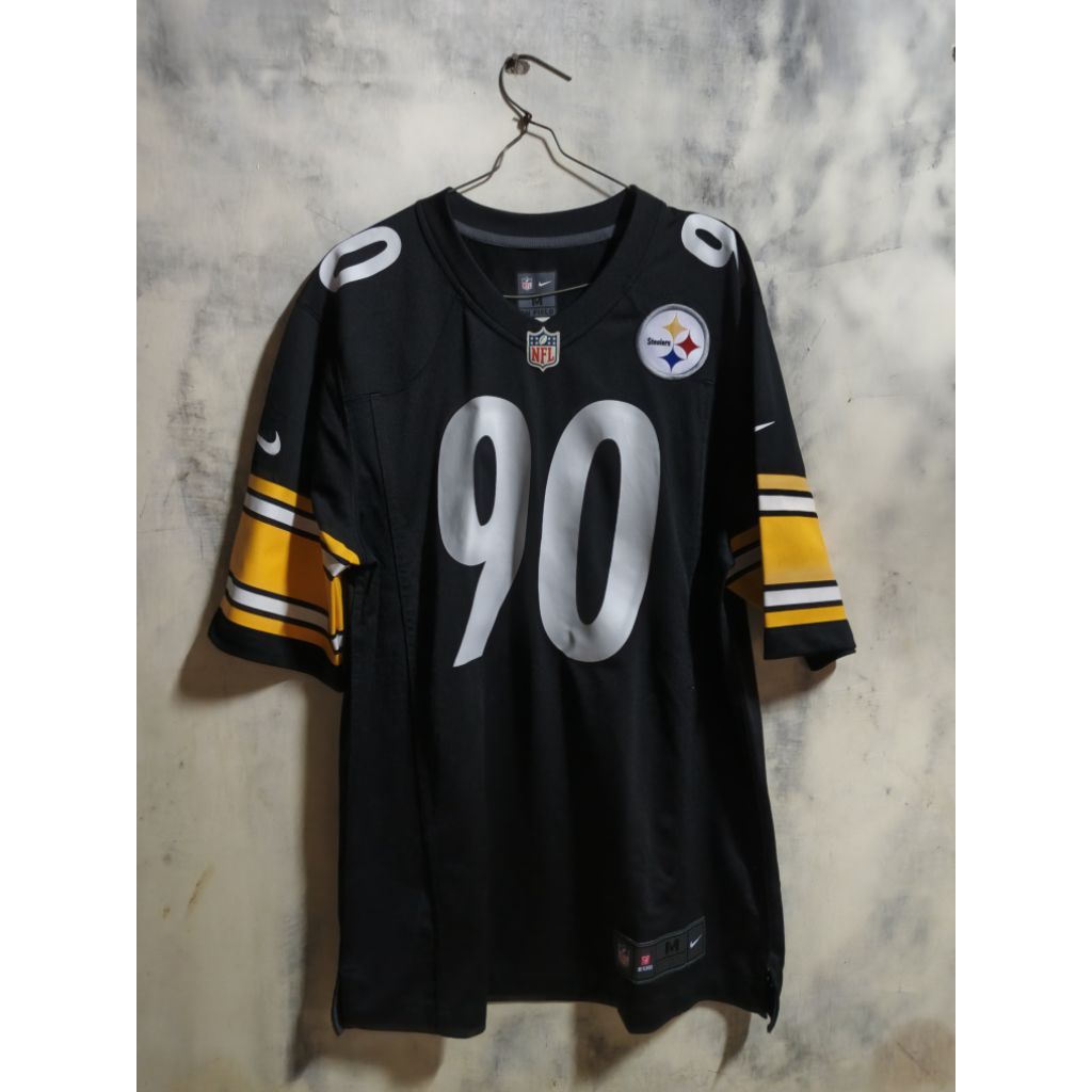 Jersey football nfl rugby nike pittsburgh steelers no 90 watt-M