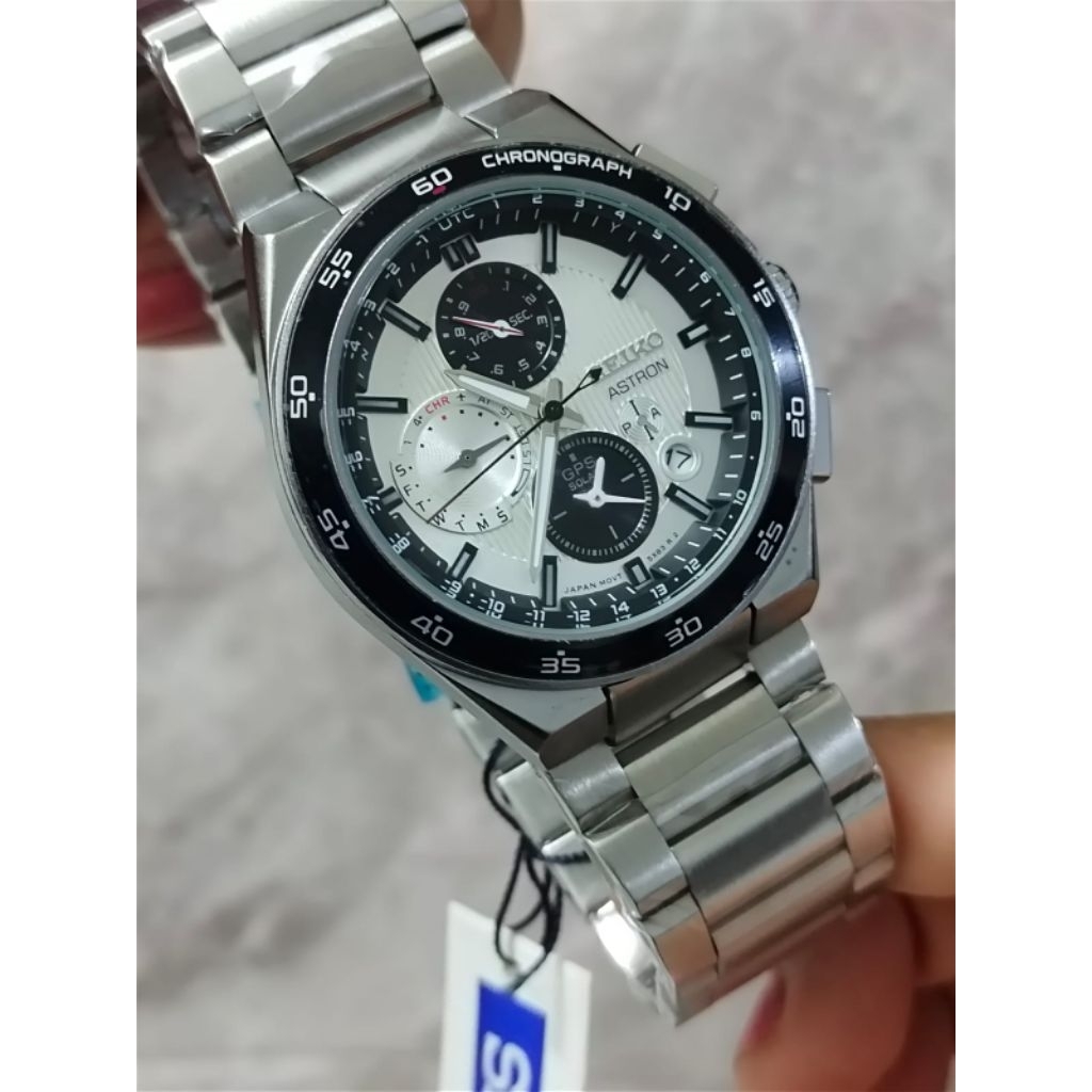 Jam tangan seiko astronot pria chronograph aktif