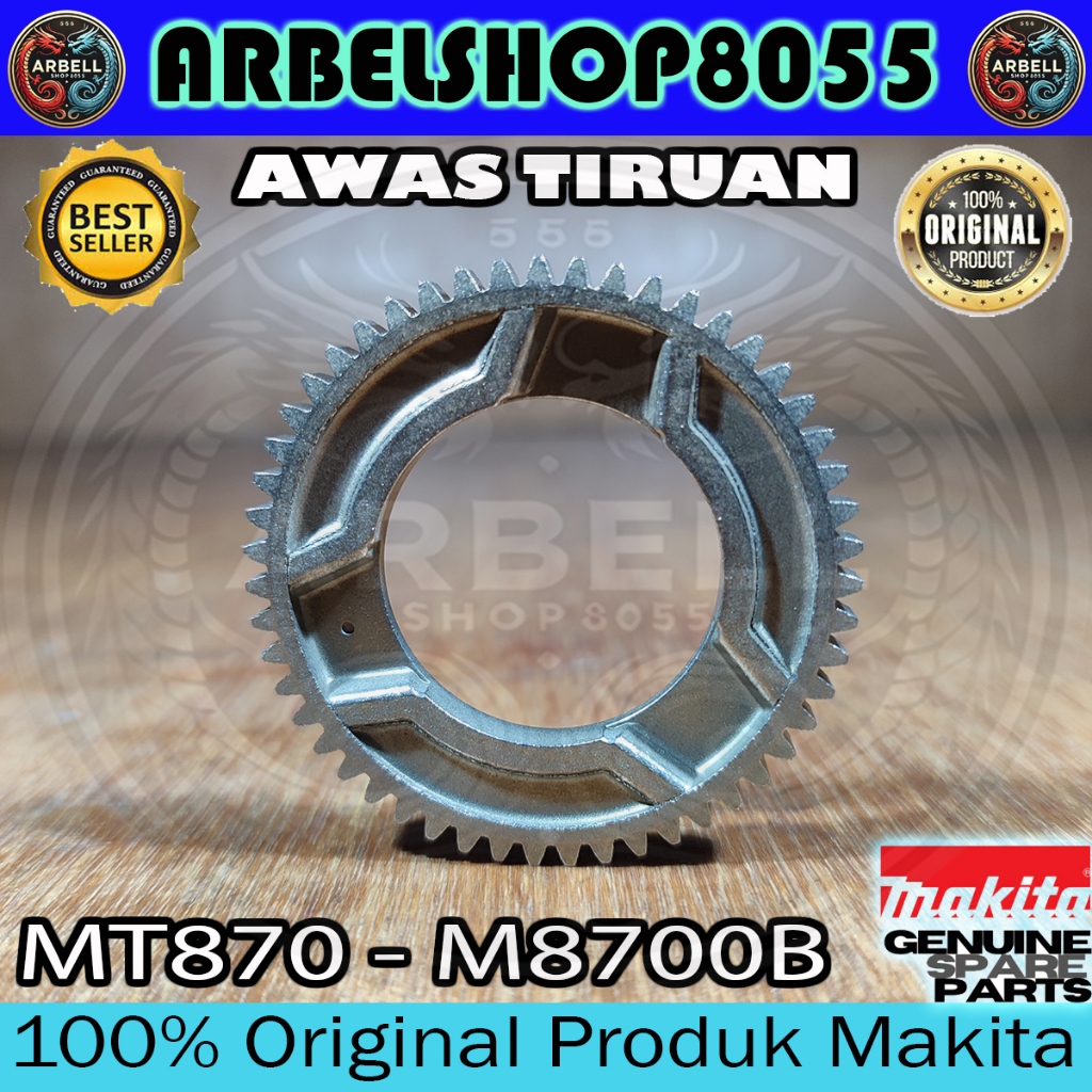 SPUR GEAR 51 GIGI MAKITA MT870 - M8700B PN 227268-5 GEAR GIGI MESIN BOR BETON ROTARY HAMMER DRILL MA