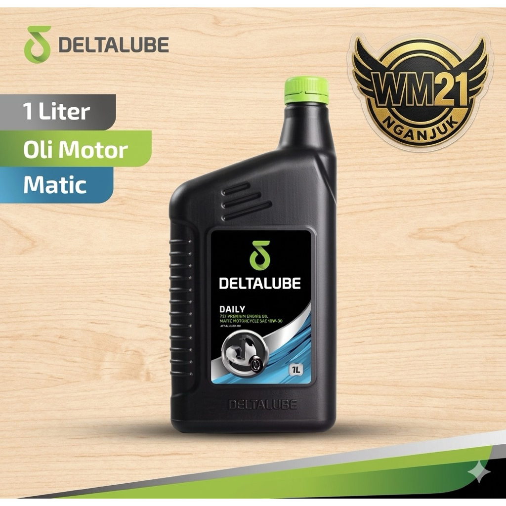 Oli Deltalube Daily Matic 10W-30 API SL/JASO MB - 0.8L & 1L - Oli Motor Matic NMAX PCX Vario Beat Sc