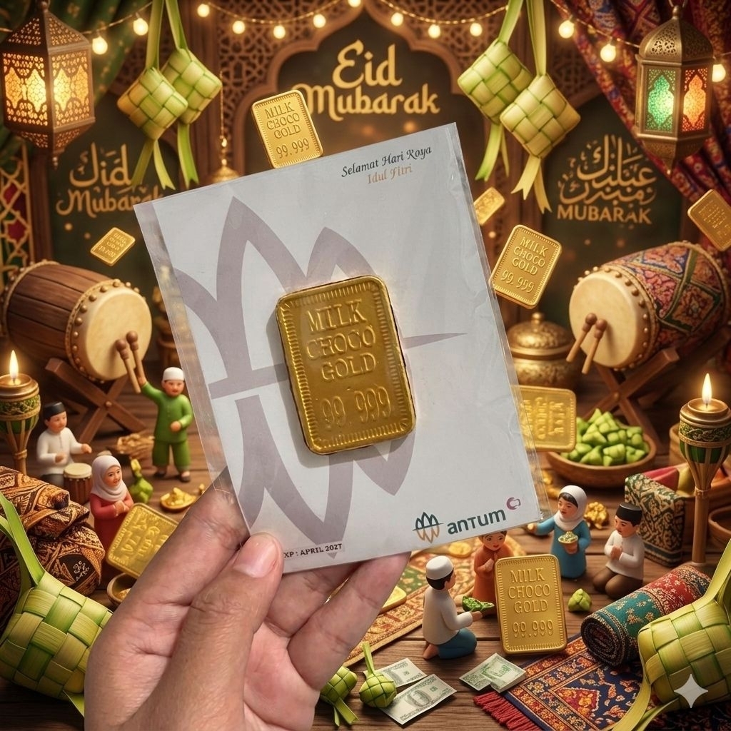Coklat Antum Thr Lebaran anak Coklat Enak Free Packing Kardus