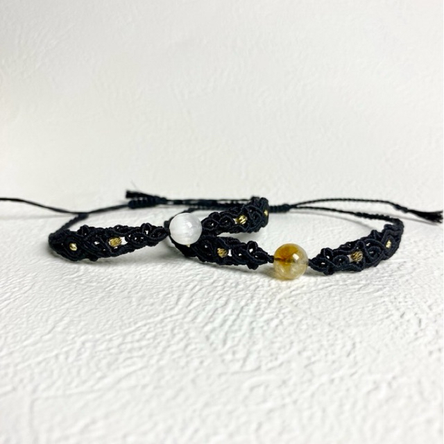 Natural Stone Bracelet - Citrine - Handmade