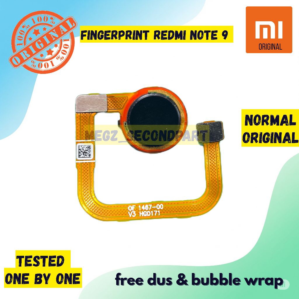 Fingerprint Redmi Note 9 Original Cabutan tested FP Xiaomi Redmi Note 9