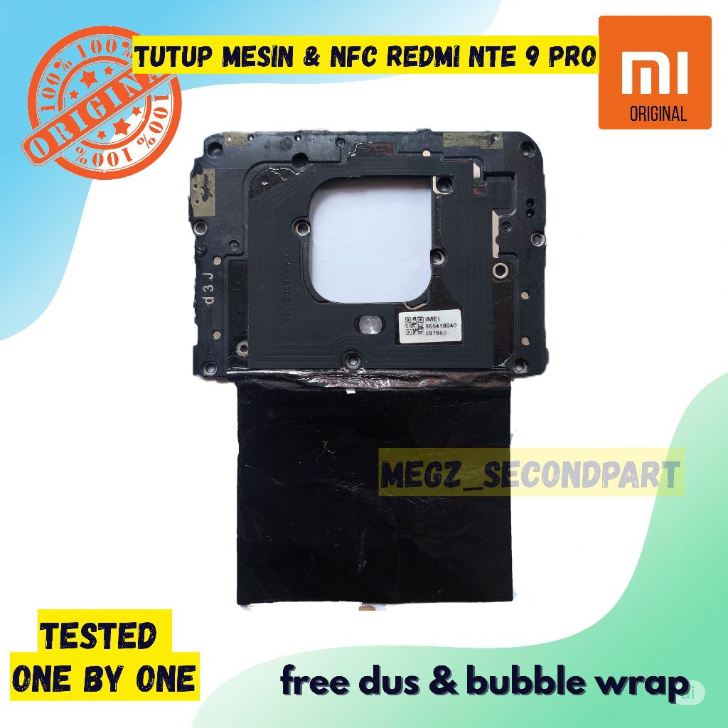 Tutup Mesin Xiaomi Redmi Note 9 Pro Original Copotan Tutup Mesin + NFC Redmi Note 9 Pro