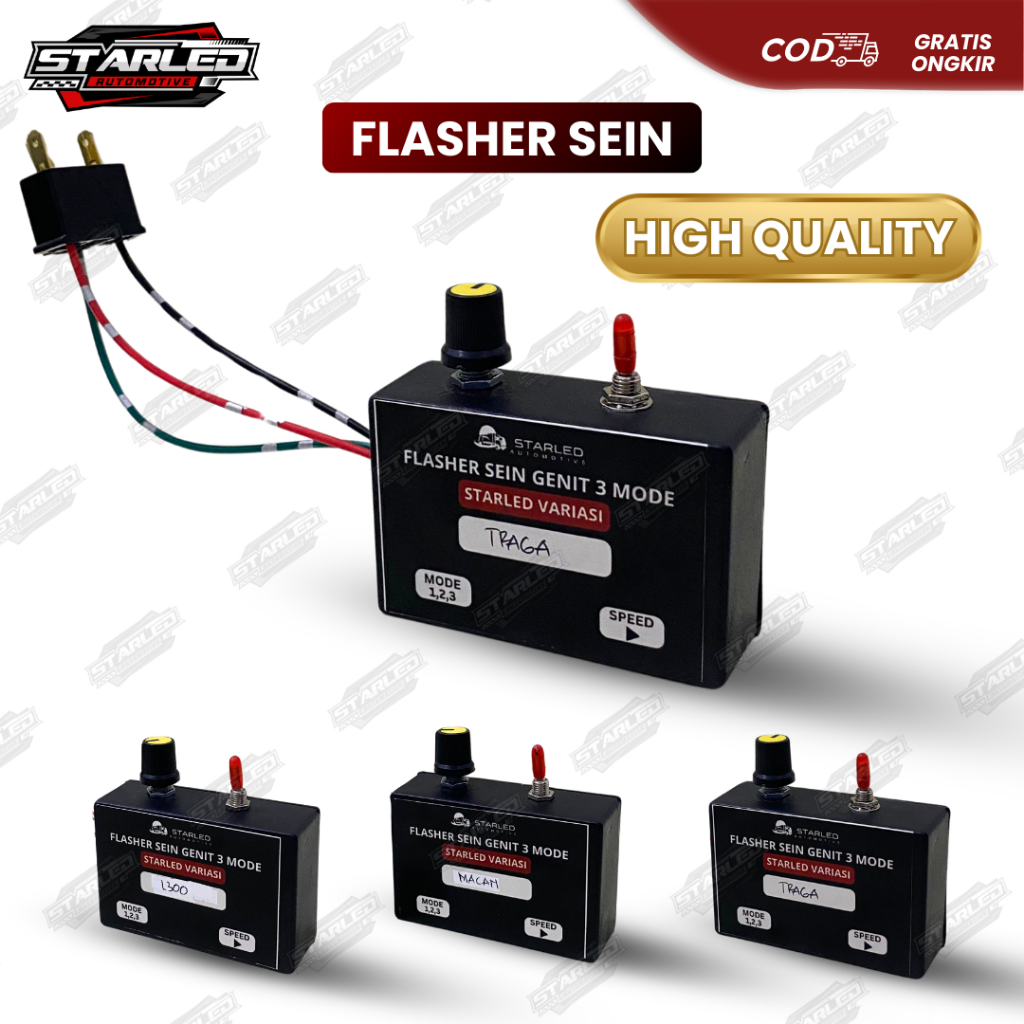 Flasher Sen Sein Genit 3 Mode Canter Grandmax L300 Traga Flasher Sein Sudah Plus Socket PNP TInggal 