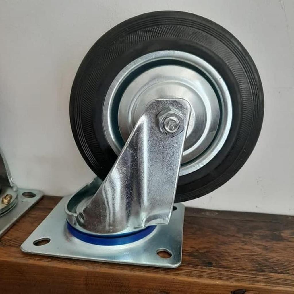 RODA TROLLEY KARET 8 INCH