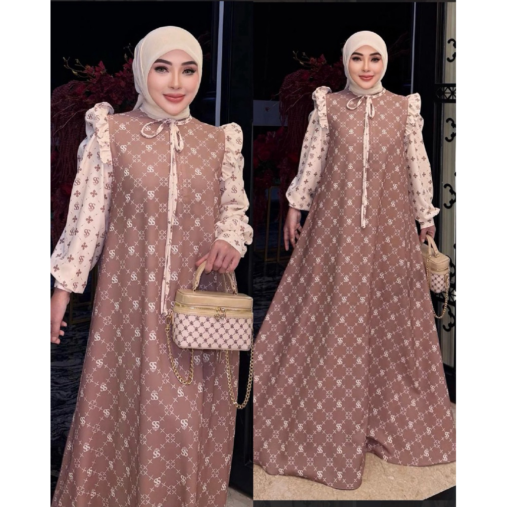 DRESS MONOGRAM SHELLASAUKIA