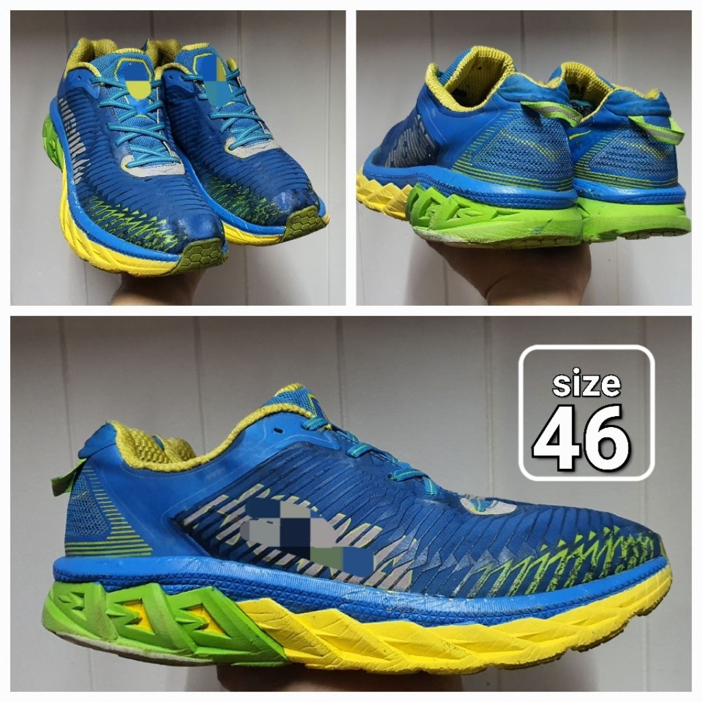 Sepatu Running H-one2 Arahi size 46 Original seken shoes