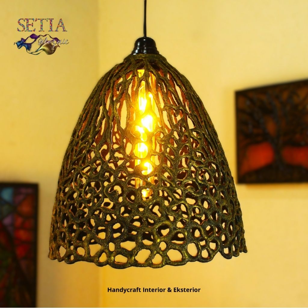 Lamp Hanging Cup | Lampu Hias Gantung | Lampu Cup Resin