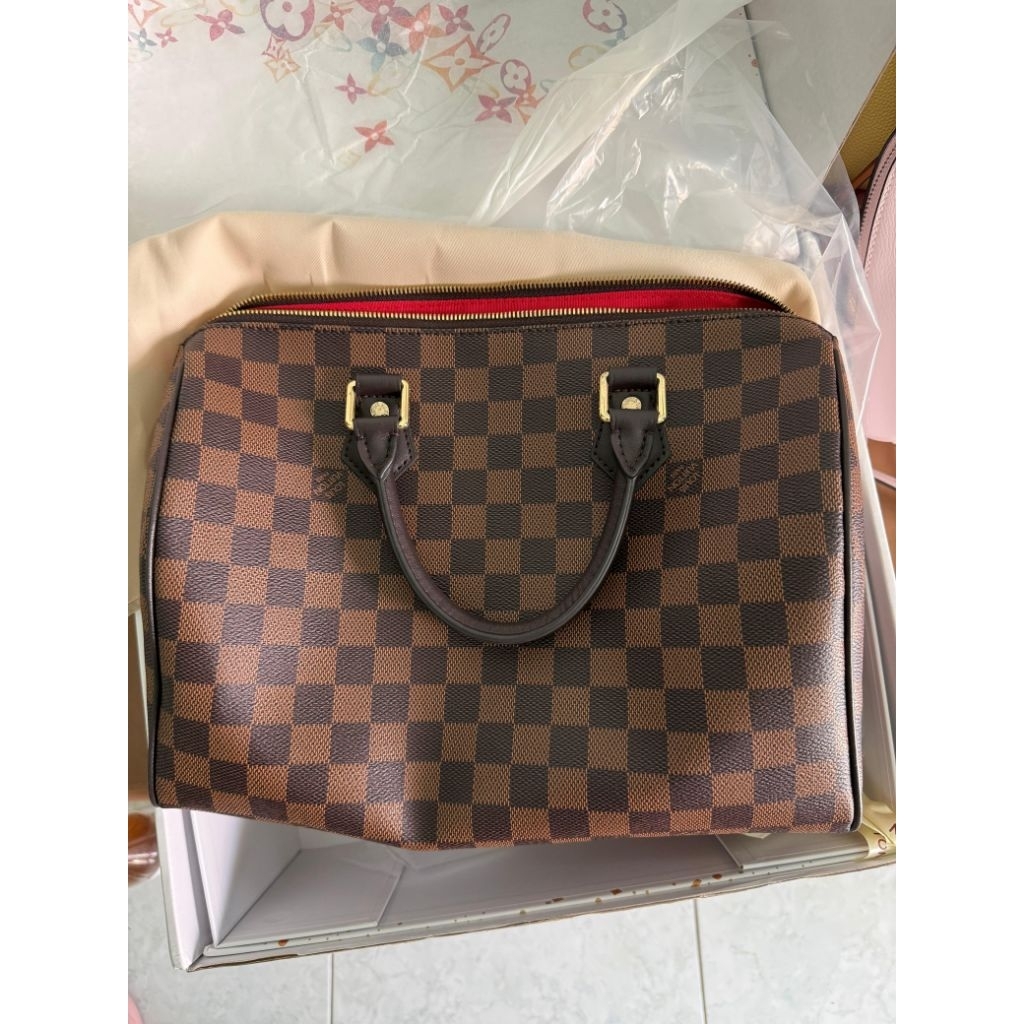 PRELOVED • LV BANDOULIERE SPEEDY Damier 30cm