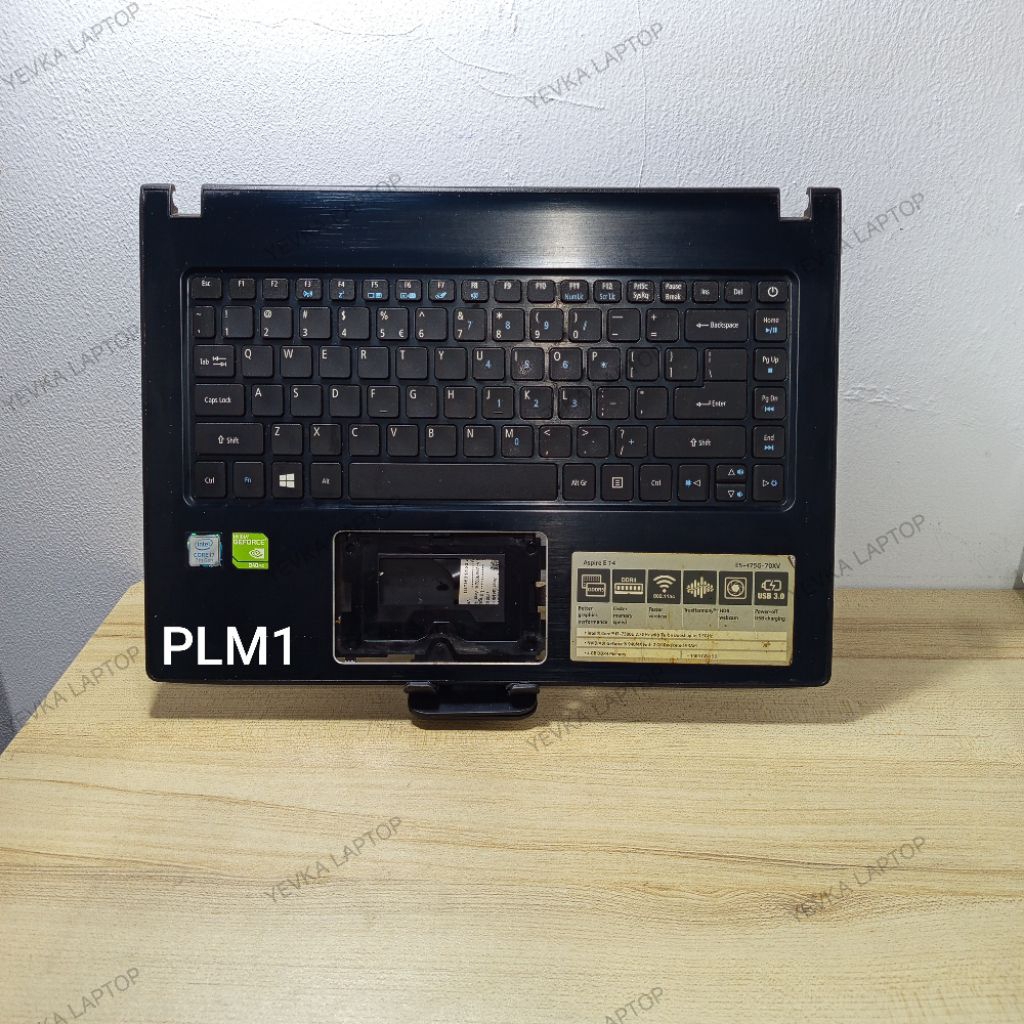 [ HITAM ] Palmrest Acer E5-475 E5-475G E5-476 E5-476G P249 Normal Tested Seken Original [ frame cove