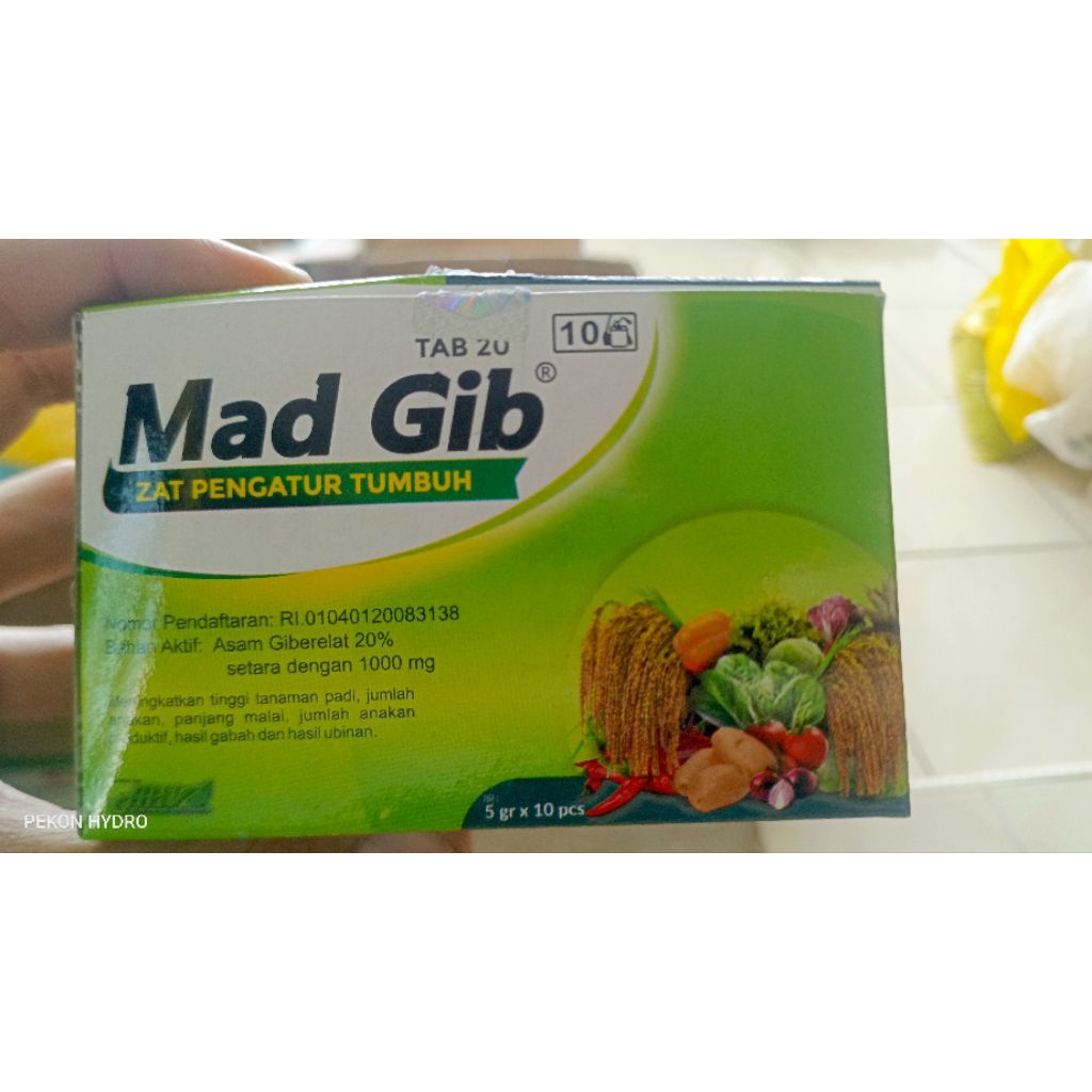 MADGIB 20 TB 5 GRAM - HORMON GIBERELIN ACID GA3