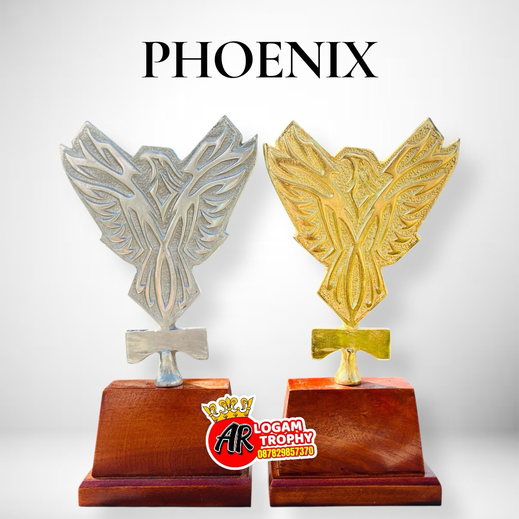 Terlaris Piala Trophy Motif Phoenix Bahan Logam Aluminium Cor
