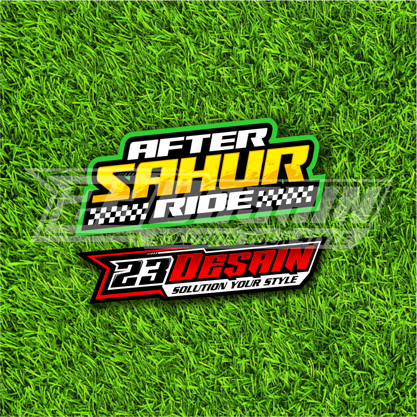 STIKER AFTER SAHUR RIDE STIKER ASR RAMADHAN RACE