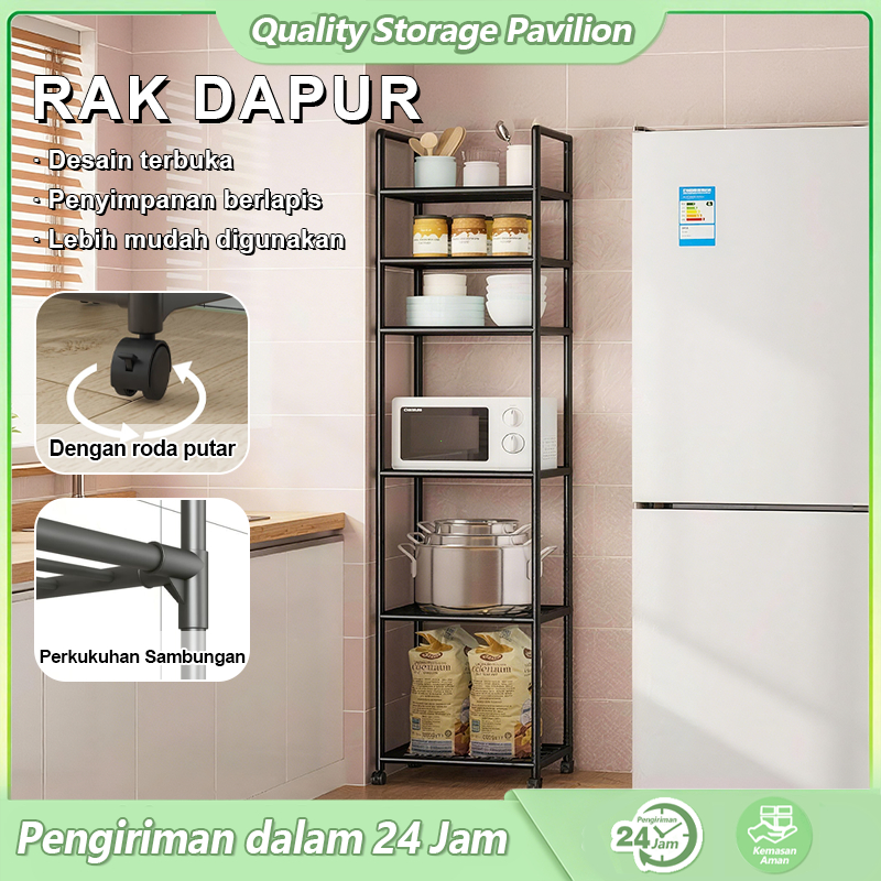 Rak Penyimpanan Dapur Rak Penyimpanan Beroda Rak Panci Rak Penyimpanan Barang