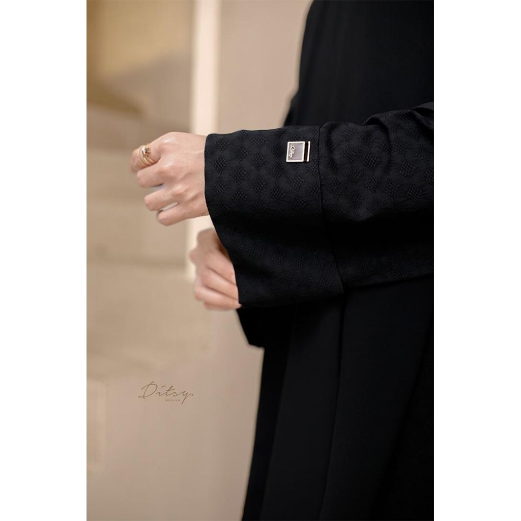 Ditsy moslem RAAIDA NAVI jetblack,SHAALA MAIRA JETBLACK