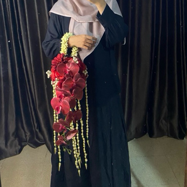 buket wedding melati/buket wedding melati maroon/bouquet wedding/hand bouquet wedding