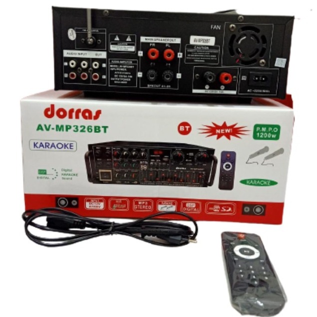 Amplyfier Dorras 1200W AV MP326 BT