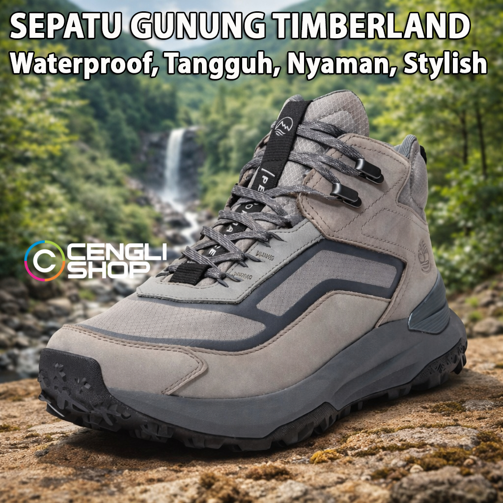 SEPATU GUNUNG TIMBERLAND PRIA ORIGINAL OUTDOOR HIKING BOOTS BOOT SNEAKERS SNEAKER WATERPROOF TM52