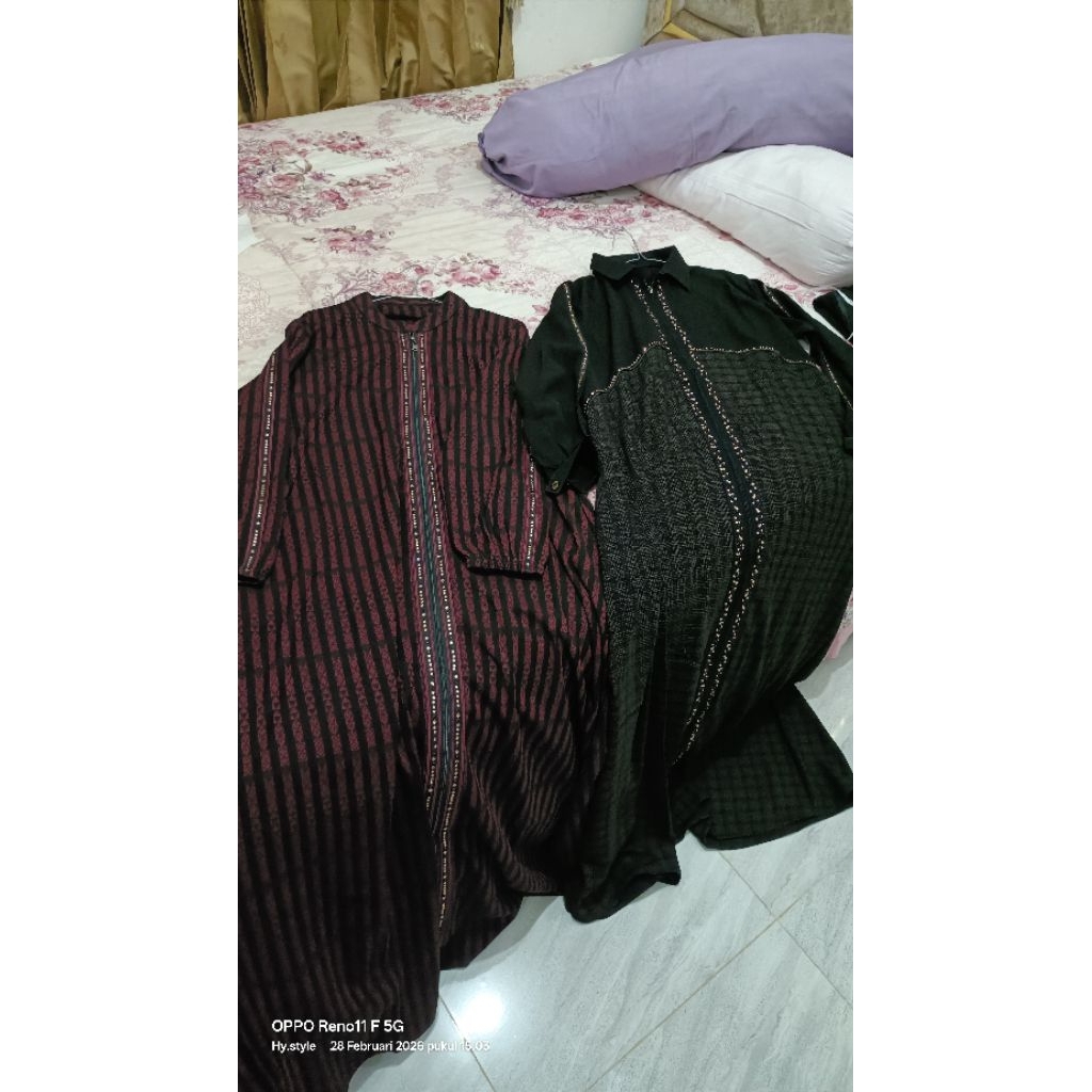 abaya maroon hikmat kw