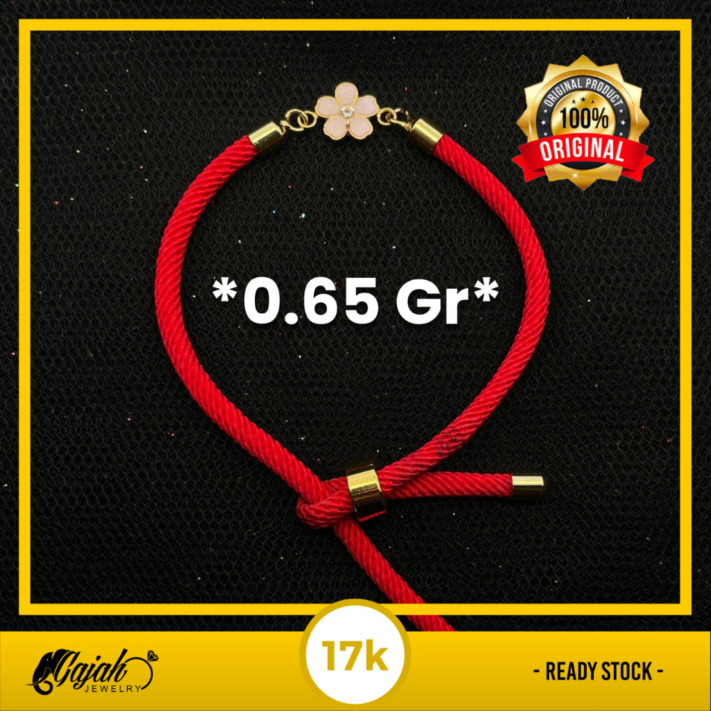 Gelang Tali Emas 17K - Toko Emas Gajah - 0.65 Gram 8456