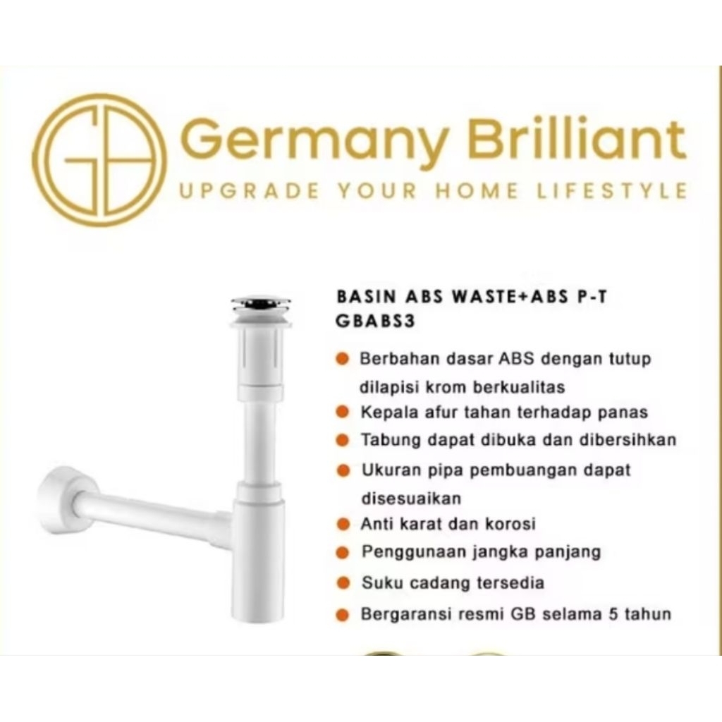 GERMANY BRILIAT AFUR / GERMANY BRILIANT AFUR WASTAFEL / GERMANY BRILIANT AFUR WASTAFEL CUCI PIRING K