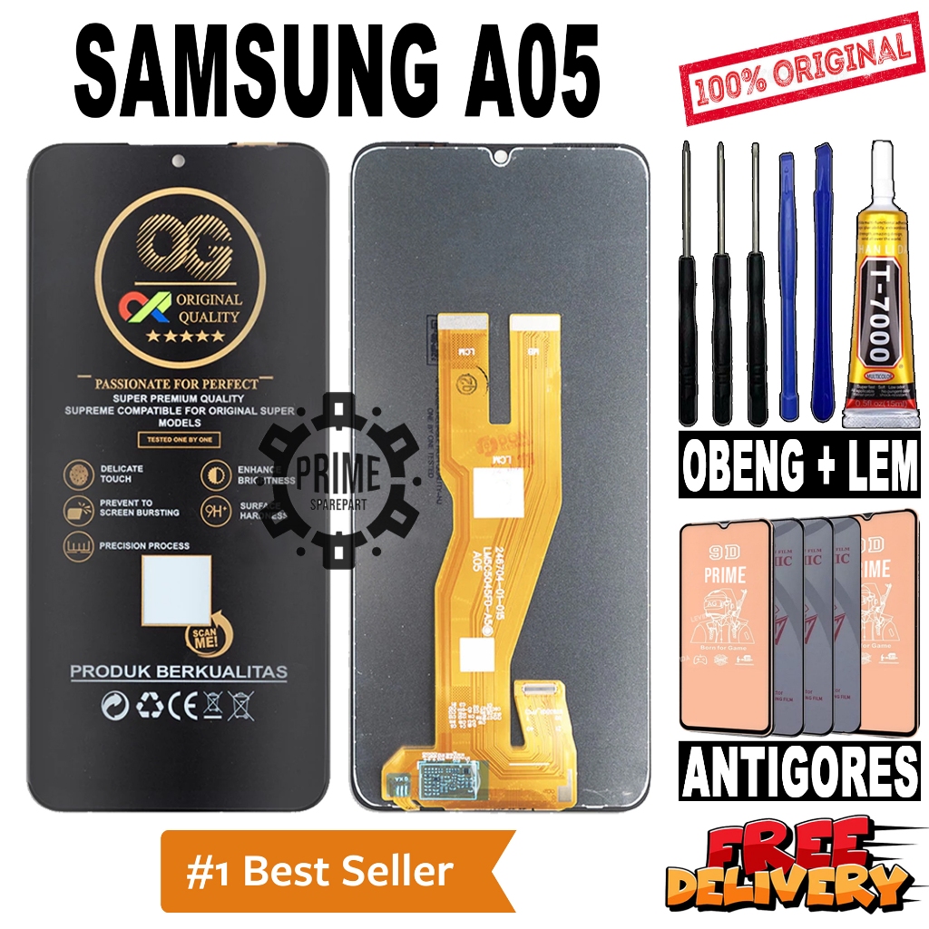 LCD TOUCHSCREEN SAMSUNG A05 ORIGINAL OEM LCD SAMSUNG A05 FULLSET
