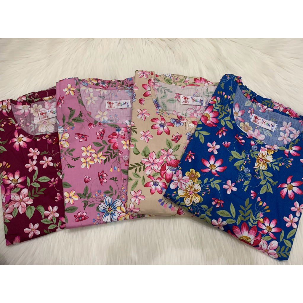 Sunly 24 K [cln.panjang Lengan pendek] baju tidur sunly