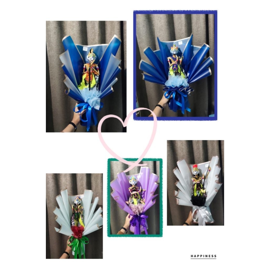 Wayang Golek Pandawa Mini Bisa Req Bouquet Cocok untuk Gift maupun Koleksi Pribadi