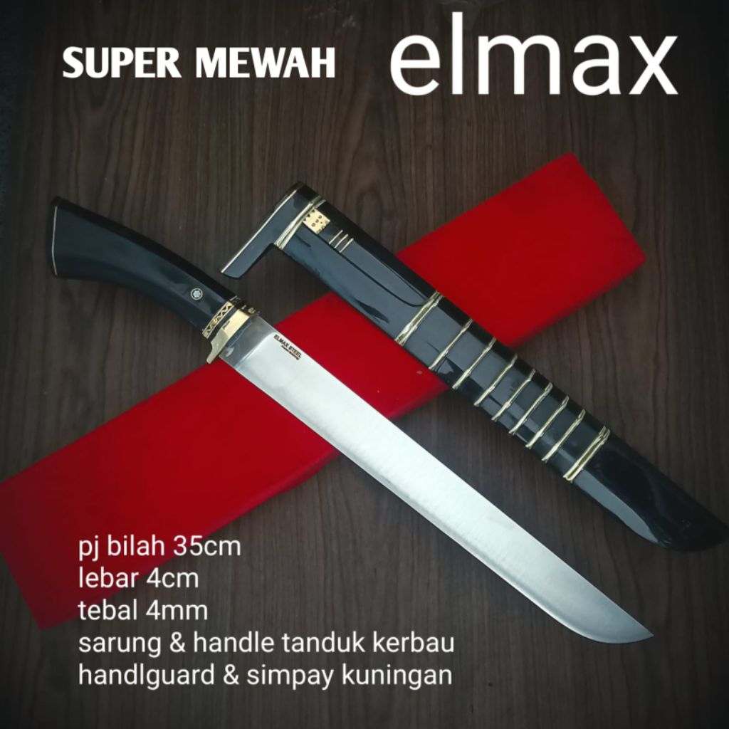 Pisau Qurban Elmax Super Mewah anti karat