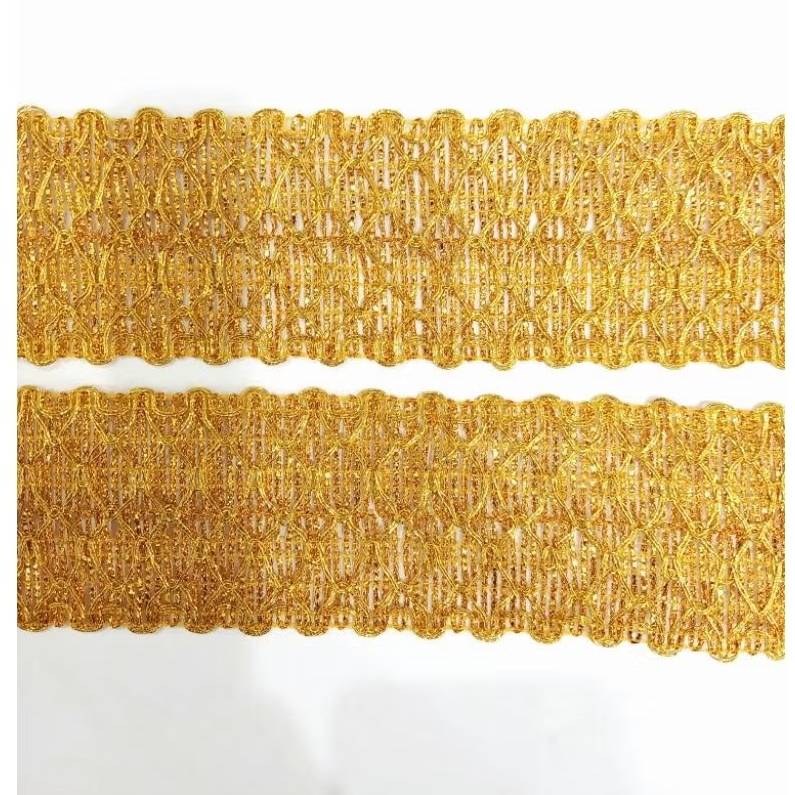 (METERAN) Renda 1123/renda mas lebar 5.5 cm/renda emas besar