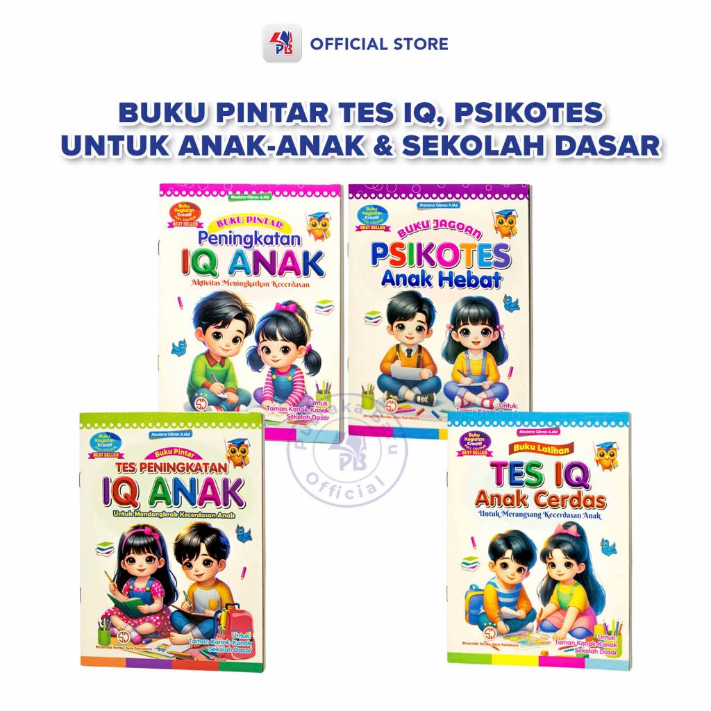 Buku Tes IQ Dan Psikotes anak / Tes Peningkatan IQ Anak / Psikotes Anak Hebat / Tes IQ Anak Cerdas /