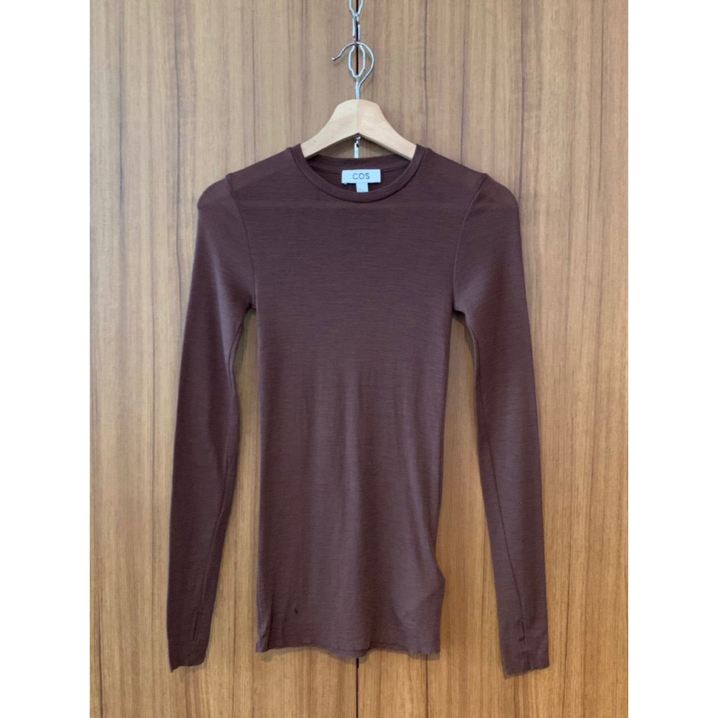 Private Eyes - COS Brown Longsleeve Top