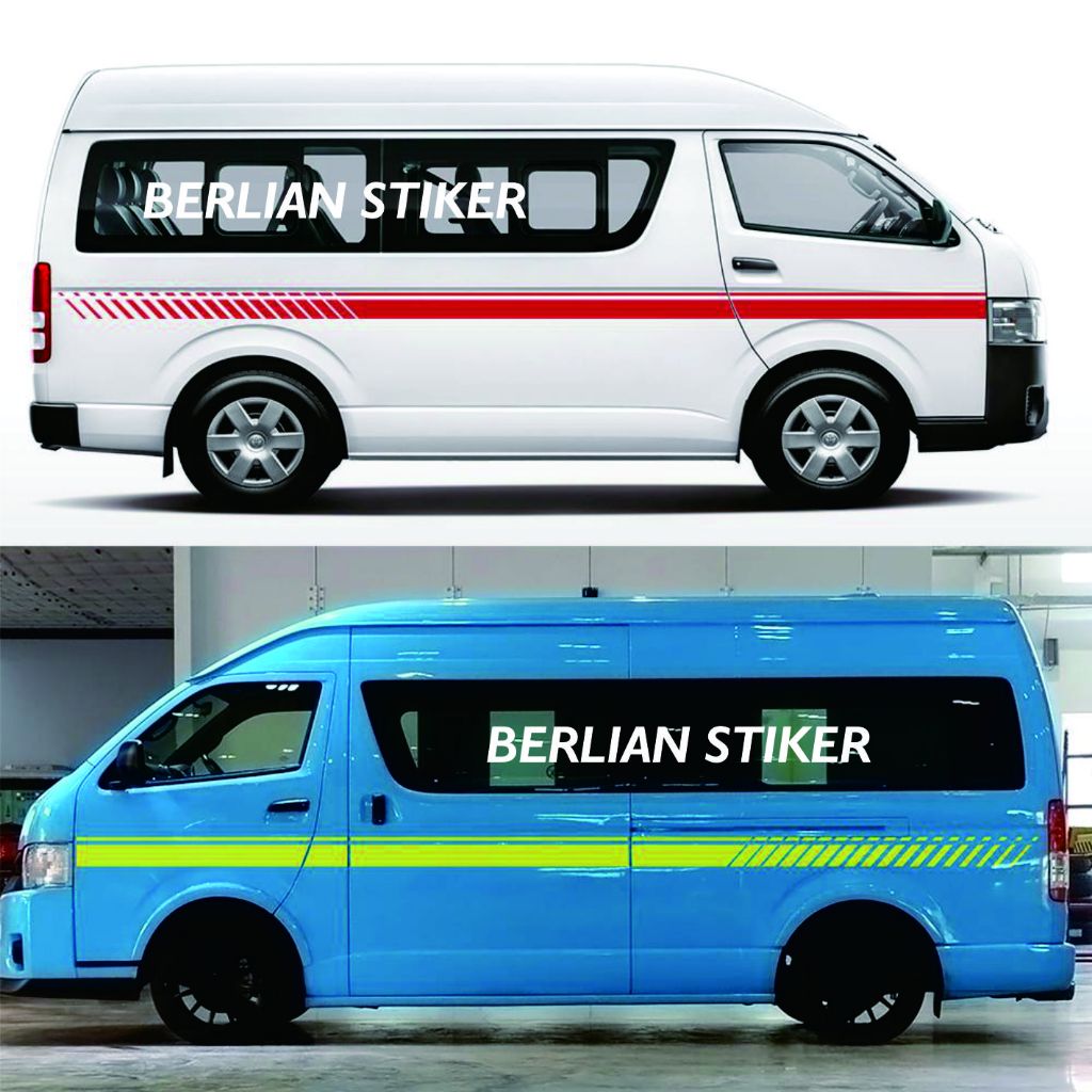 STIKER MOBIL TOYOTA HIACE CUTTING STIKER MOBIL ALL NEW HIACE TERBARU KEREN