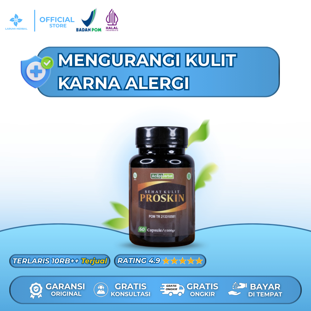 Proskin Kapsul - Obat Panu Asli mengatasi Panu Tanpa efek samping Aman BPOM dan Halal
