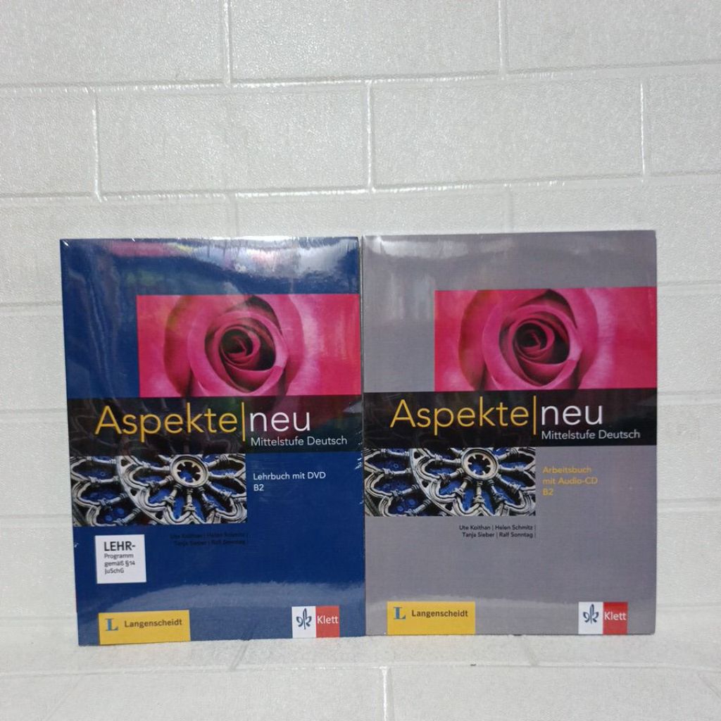 Paket 2 Buku Aspekte Neu Mittelstufe Deutsch Lehrbuch And Arbeitsbuch mit DVD Audio B2 - Buku Bahasa