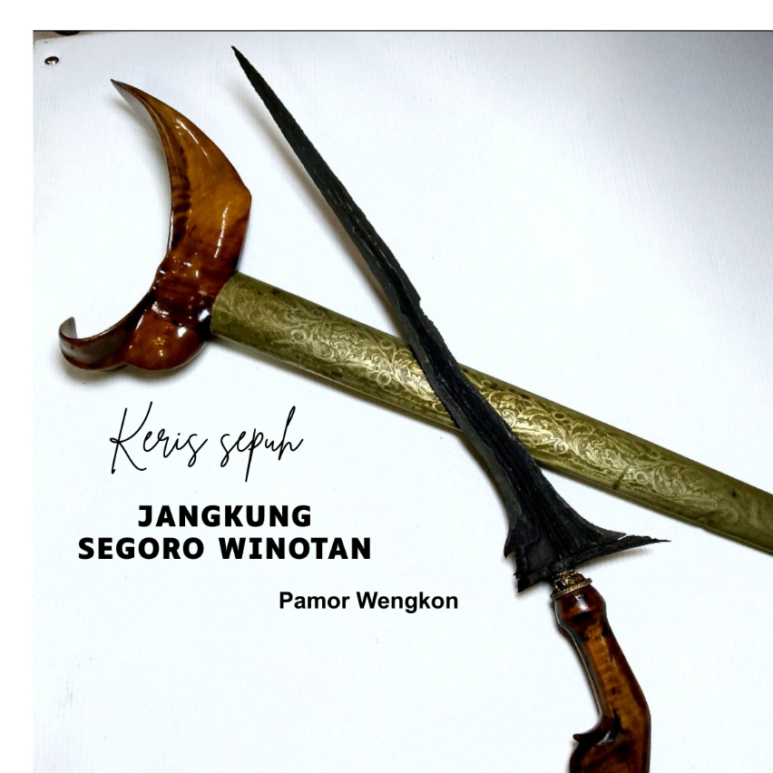 Keris Sepuh Jangkung Segoro Winotan Pamor Wengkon Isen | Sandangan Warangka Ladrang Solo