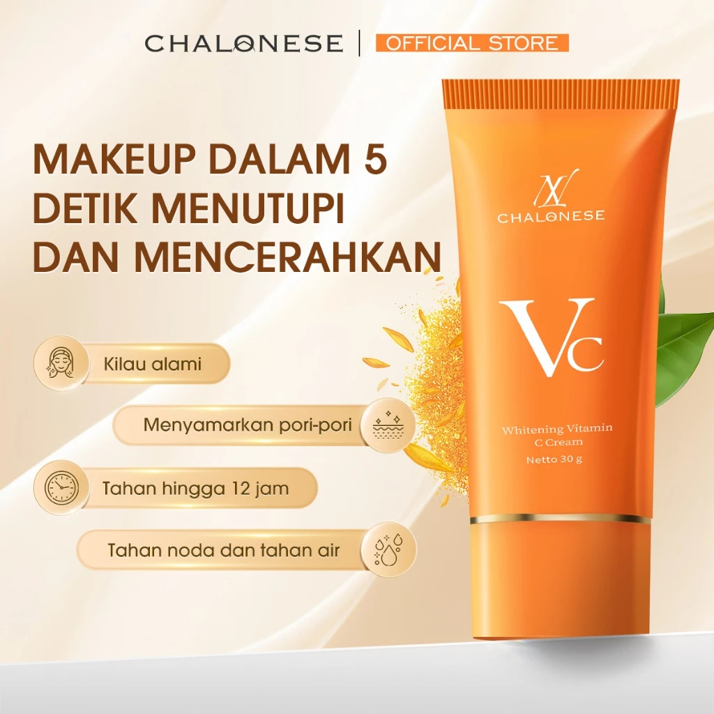 [COD] Chalonese Whitening Cream Vitamin C Pelembab Korean Face Moisturizer Cream Pria Murah Wajah Kr