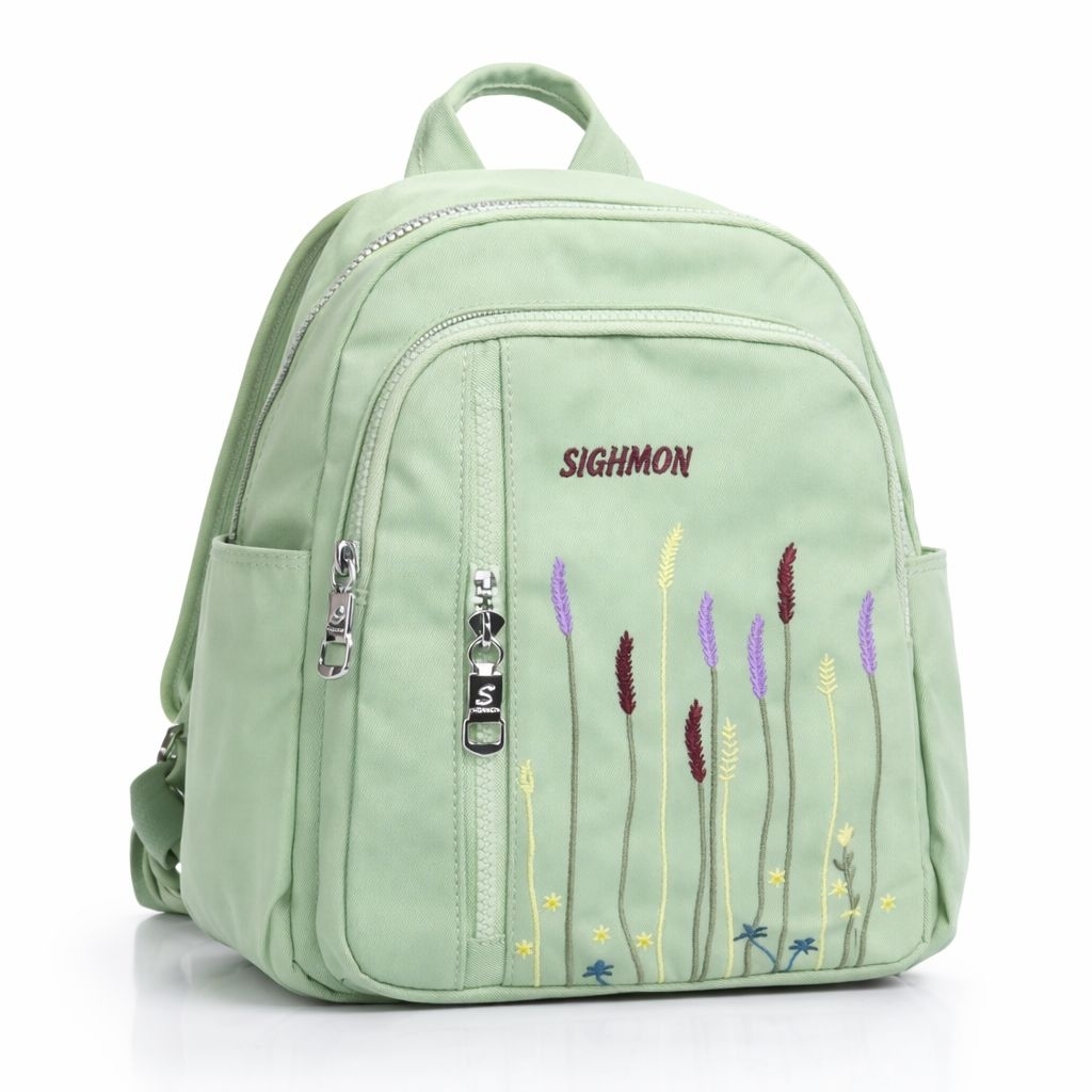 MEYMEYBAGS-  SALE Sighmon Violet 7002 Tas Ransel Mini Wanita Backpack Cewek Import Waterproof Anti A